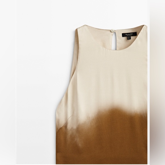 Massimo Dutti LONG SATINY TIE-DYE DRESS GOLDEN
Golden‎ / Ref. 6620/840 - Picture 7 of 12